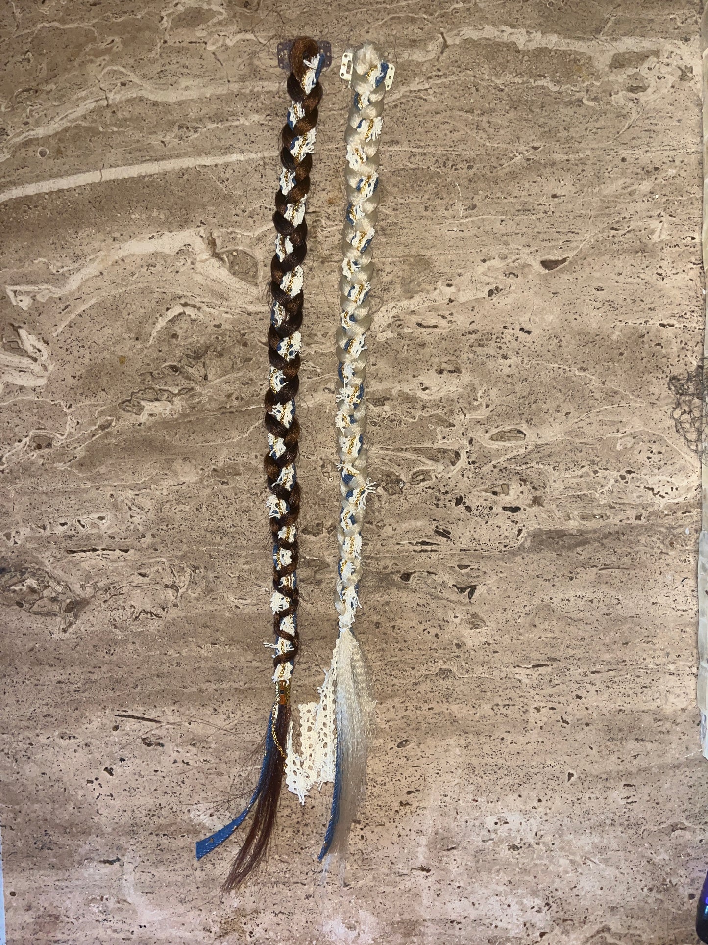 Denim and lace Braid